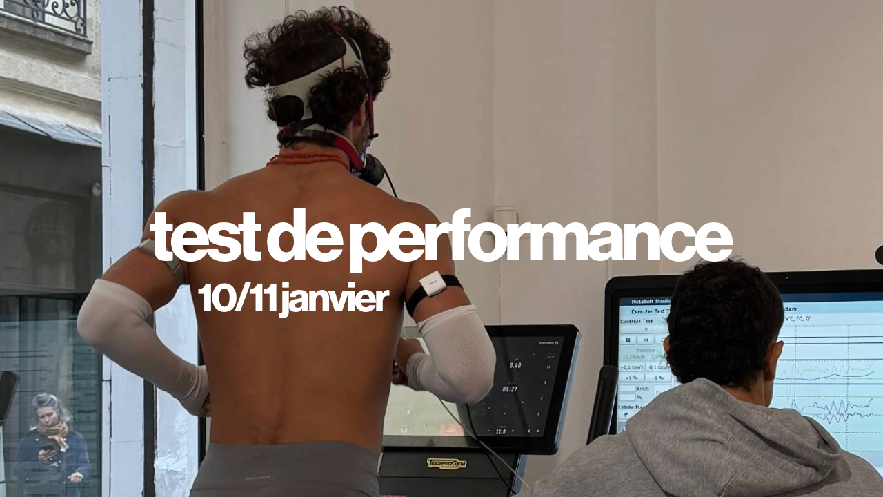 10/11 JANVIER 2026 - TEST DE PERFORMANCE (1H)
